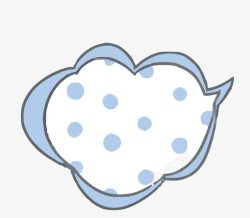 云朵对话框素材