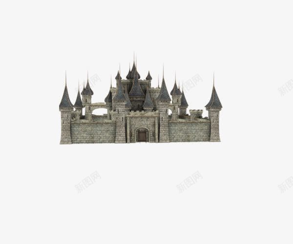 欧式城堡建筑物png免抠素材_88icon https://88icon.com 建筑物 欧式城堡 欧式建筑物 欧式设计