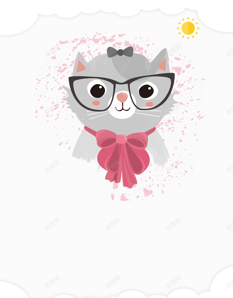 小清新可爱卡通萌宠馆促销海报背景psd设计背景_88icon https://88icon.com 促销 卡通 可爱 小清新 海报 猫咪 简约 素材 背景 萌宠馆