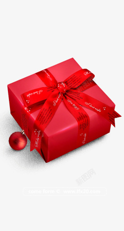 礼物礼盒红色丝带电商素材