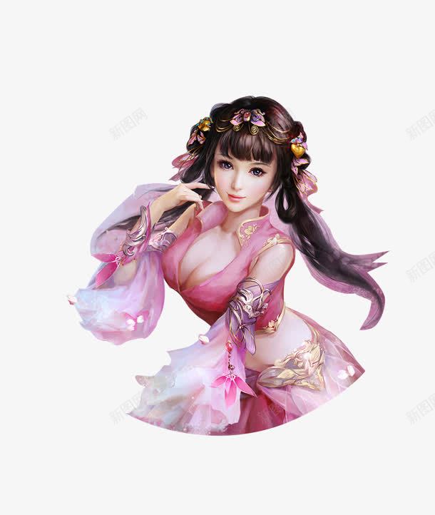 波涛汹涌软妹子粉色png免抠素材_88icon https://88icon.com 妹子 汹涌 波涛 粉色