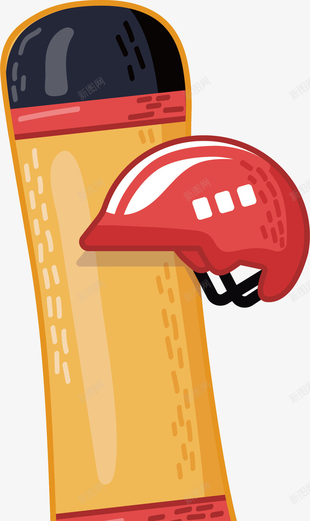 黄色冬季滑雪板竖副矢量图ai免抠素材_88icon https://88icon.com 冬季运动 滑雪 滑雪板 滑雪竖副 矢量png 黄色滑雪板 矢量图