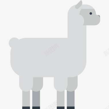 羊驼卡通图标图标