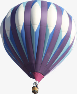 热气球旅游氢气球紫色减变素材