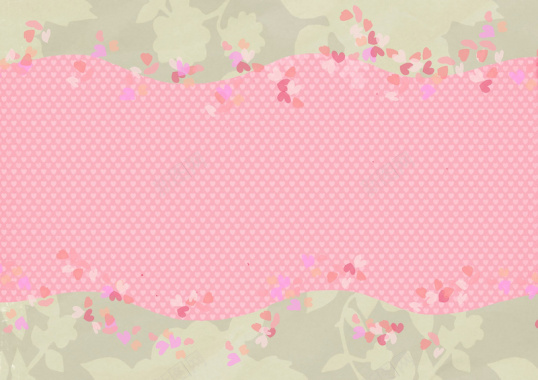 粉色花朵图案海报背景素材背景
