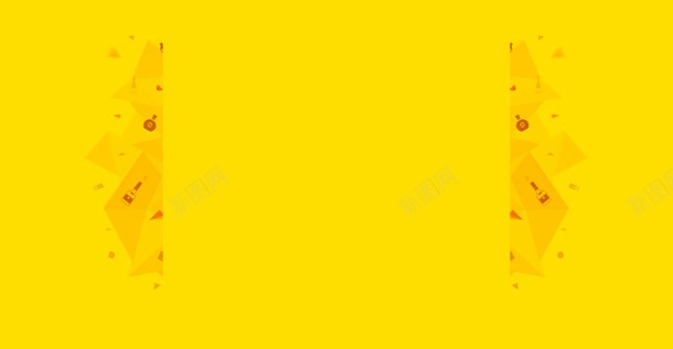 黄色漂浮天猫背景