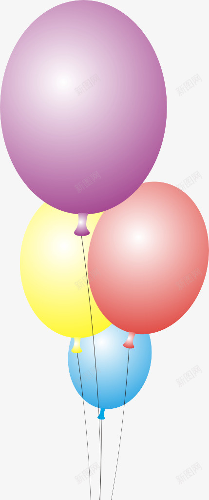 气球节日元素cdr免抠素材_88icon https://88icon.com 摆饰 气球 节日 装饰