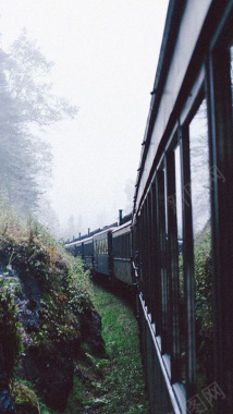 行驶中的火车素材背景背景