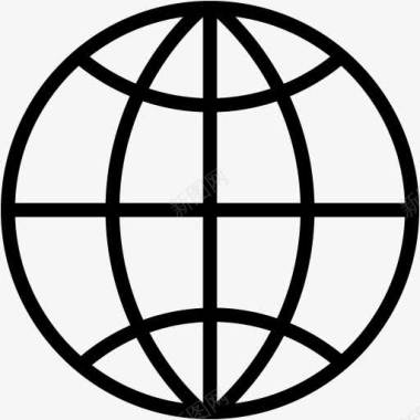 地球全球全球网络行星Web世界图标图标