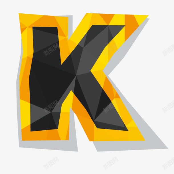 褶皱晶格立体英文字母Kpng免抠素材_88icon https://88icon.com 几何 字母K 字母创意 字母变形 晶格立体字母K 矢量字母 立体字母K 英文 褶皱效果