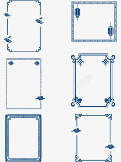 中国风复古边框合集矢量图素材