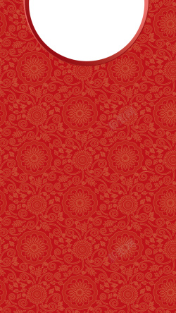 年会邀请函h5红色背景上的花纹H5素材背景高清图片