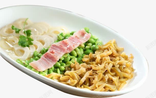 时笋毛豆蒸榨菜png免抠素材_88icon https://88icon.com 榨菜 毛豆 笋 蒸菜