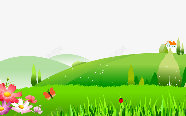 手绘风景植物清明节psd免抠素材_88icon https://88icon.com 手绘 手绘风景植物清明节 植物 清明节 绿色 风景