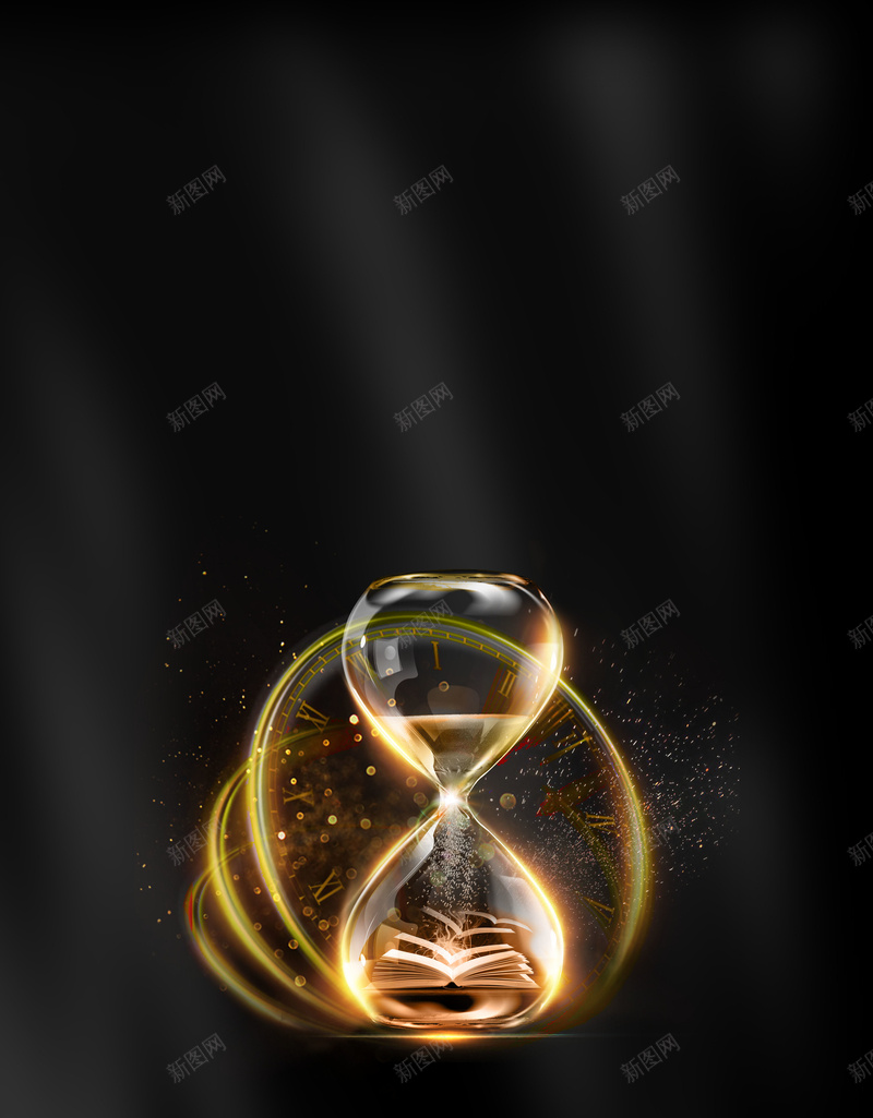 黑金大气冲刺高考倒计时海报psd设计背景_88icon https://88icon.com 倒计时海报 决战高考 放飞梦想 沙漏 迎战高考 高考冲刺 高考海报 黑金海报