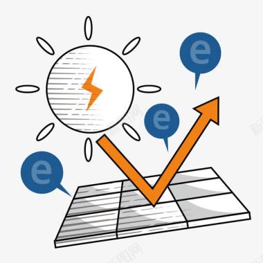 科技圆球太阳能图标图标