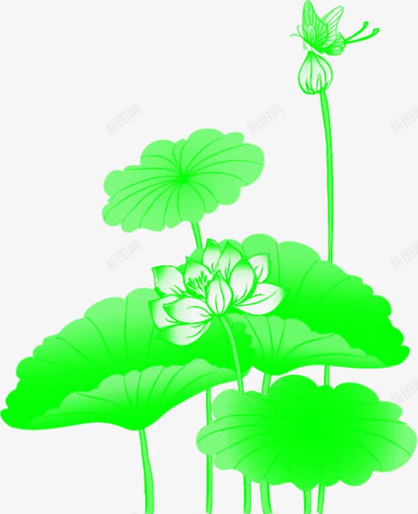 绿色荷叶荷花酒店代金券png免抠素材_88icon https://88icon.com 代金 绿色 荷叶 荷花 设计 酒店