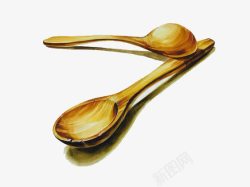 木质勺子素材