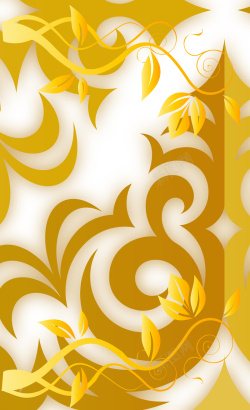 封面设计矢量素金色欧式复古植物花纹封面背景高清图片