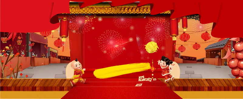 鸡年红色狂欢激情淘宝海报banner背景psd设计背景_88icon https://88icon.com 新年 鸡年 新春 灯笼 喜庆 大气 中国风 幕布 狂欢 激情 梅花 淘宝 天猫 电商 海报 背景