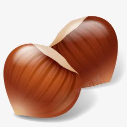 炒榛子螺母榛子3dfoodicons图标图标