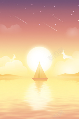 金色光效H5背景背景