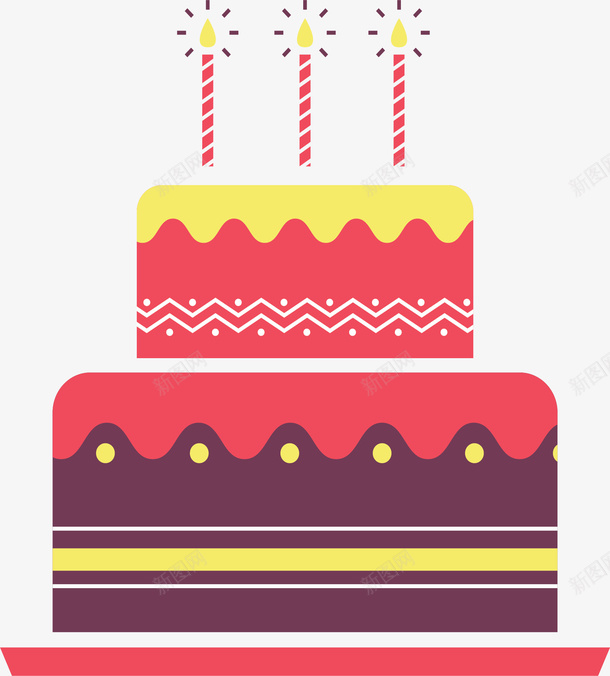 红色卡通生日蛋糕矢量图ai免抠素材_88icon https://88icon.com 卡通蛋糕 生日蛋糕 矢量png 红色蛋糕 蛋糕 过生日 矢量图