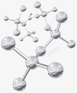 化学分子素材白色的分子结构高清图片