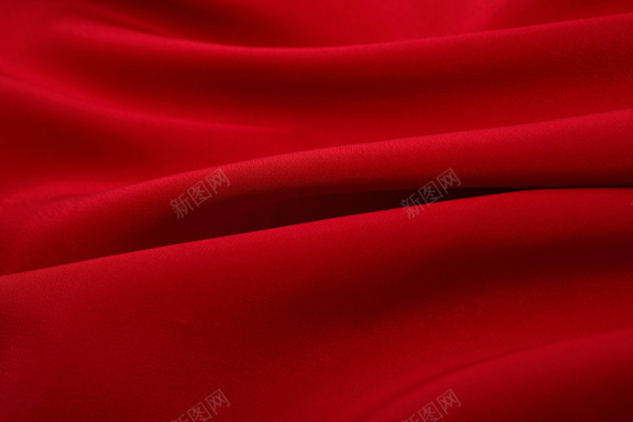 红色绸布海报背景背景