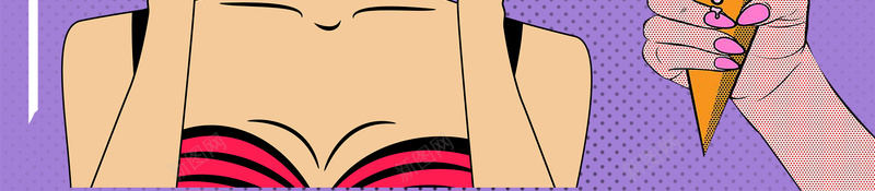 波普风卡通可爱女孩紫色创意背景psd设计背景_88icon https://88icon.com 创意海报 冰淇淋 波普风 卡通 打折 促销 优惠 冷饮 甜品店 女孩 可爱