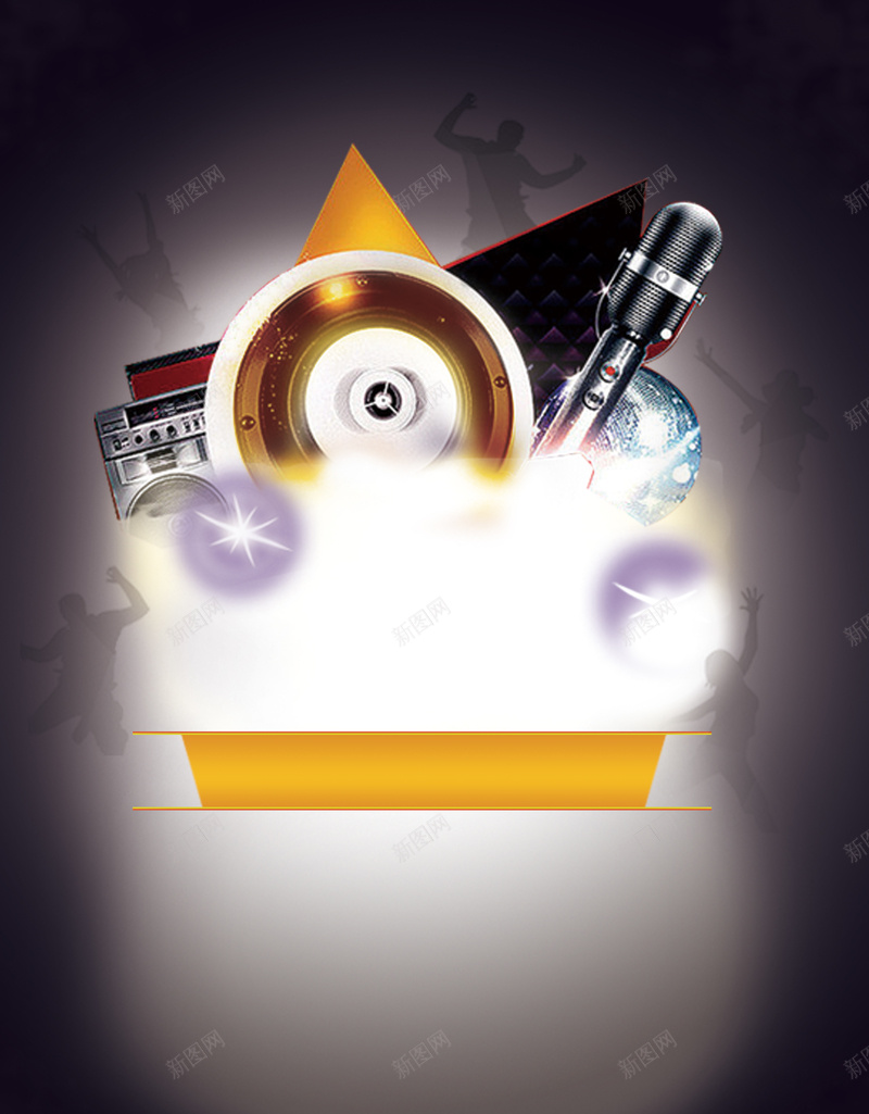 光晕下的乐器和麦克风背景素材psd设计背景_88icon https://88icon.com 麦克风 乐器 光晕 海报 背景 psd 高清背景设计图 科技 温暖