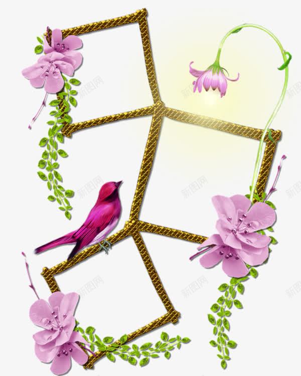 紫色鲜花边框png免抠素材_88icon https://88icon.com 紫色鲜花 花朵 鲜花