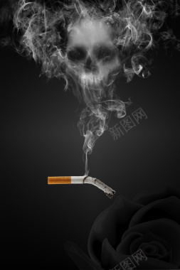 世界无烟日吸烟有害健康公益宣传海报背景