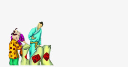 古法粮店小朋友素材