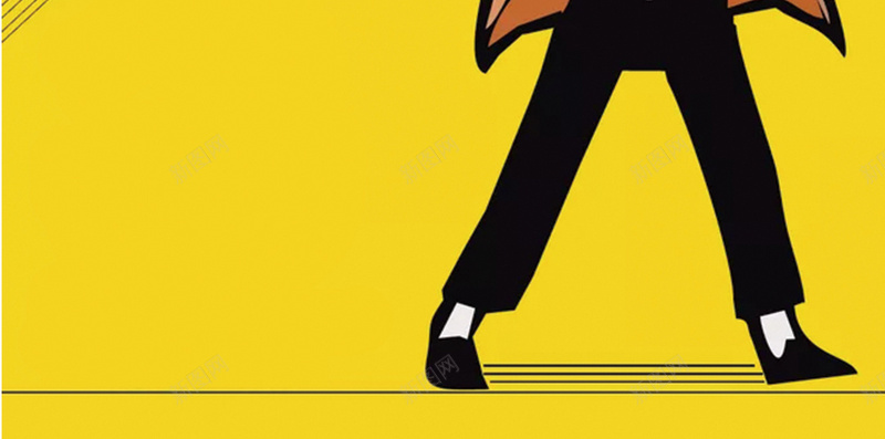 简约卡通迈克杰克逊H5背景图jpg设计背景_88icon https://88icon.com 卡通 有趣 比赛 简约 经典 跳舞 迈克杰克逊 黄色