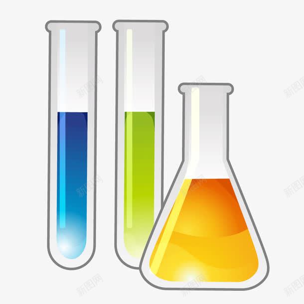 彩色科学实验试管烧瓶png免抠素材_88icon https://88icon.com 实验 彩色 烧瓶 科学 科学实验 试管
