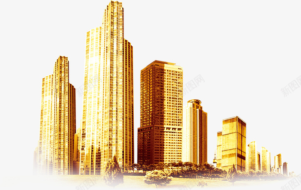 金色金融城市房地产png免抠素材_88icon https://88icon.com 城市 房地产 金色 金色城市 金融