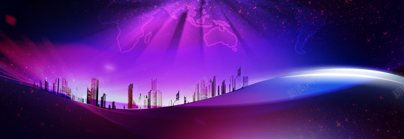 天猫紫色城市炫彩bannerjpg设计背景_88icon https://88icon.com 天猫 紫色 激情 狂欢 banner 开心