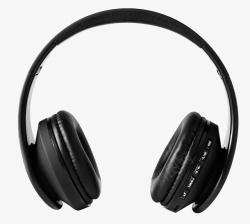 耳机线黑色头戴式音乐耳机高清图片