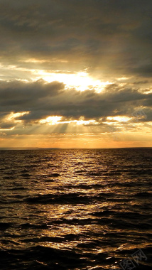 大海日出日落大气风景H5背景素材背景