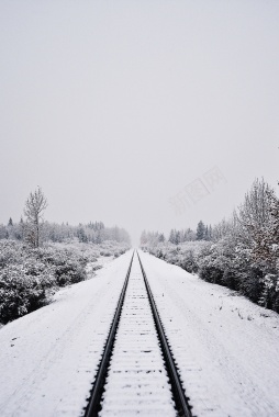 雪夜道路背景素材背景