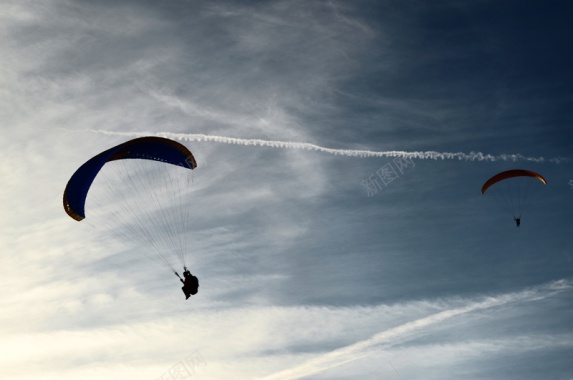 热气球背景天空白云飞翔9背景