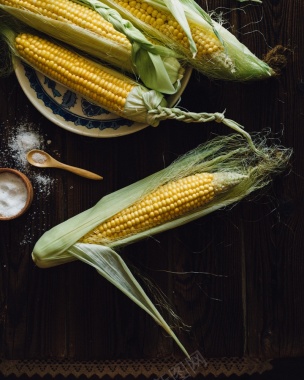 玉米俯拍的背景图背景