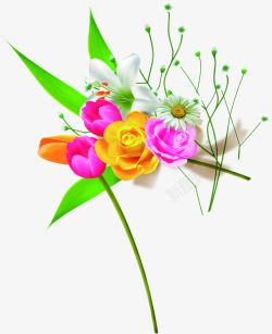 创意合成海报小清新植物花朵素材