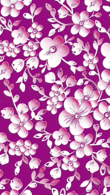 紫色印花H5背景背景
