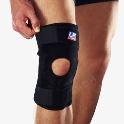减少摩擦调整型膝部束带护膝高清图片