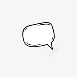 对话框漫画气泡会话框简约对话框对话气泡素材