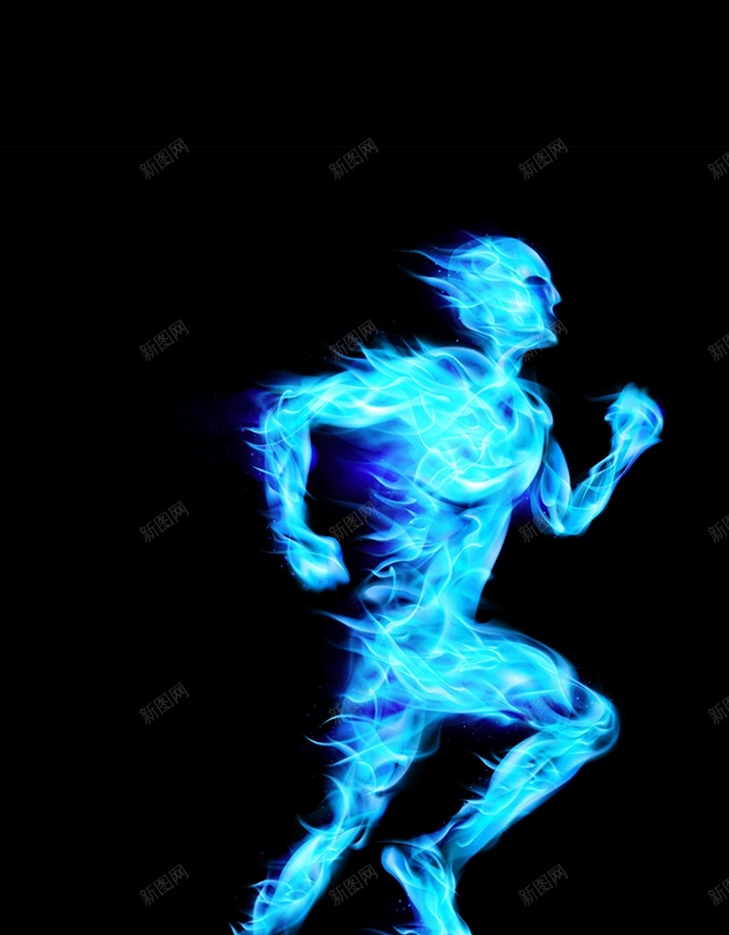 蓝色火焰物体效果psd设计背景_88icon https://88icon.com 效果 火 火焰 火焰效果 火苗 烈火 熊熊火焰 燃烧的 物体 蓝色 跑步