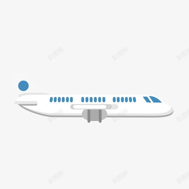 扁平客运飞机矢量图ai免抠素材_88icon https://88icon.com 客运 扁平 飞机 矢量图