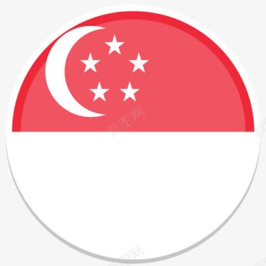 新加坡FlatRoundWorldFlagicons图标图标